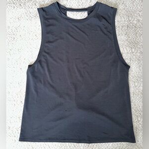 Fabletics Lacey Open Back Tank in Night Shade Gray